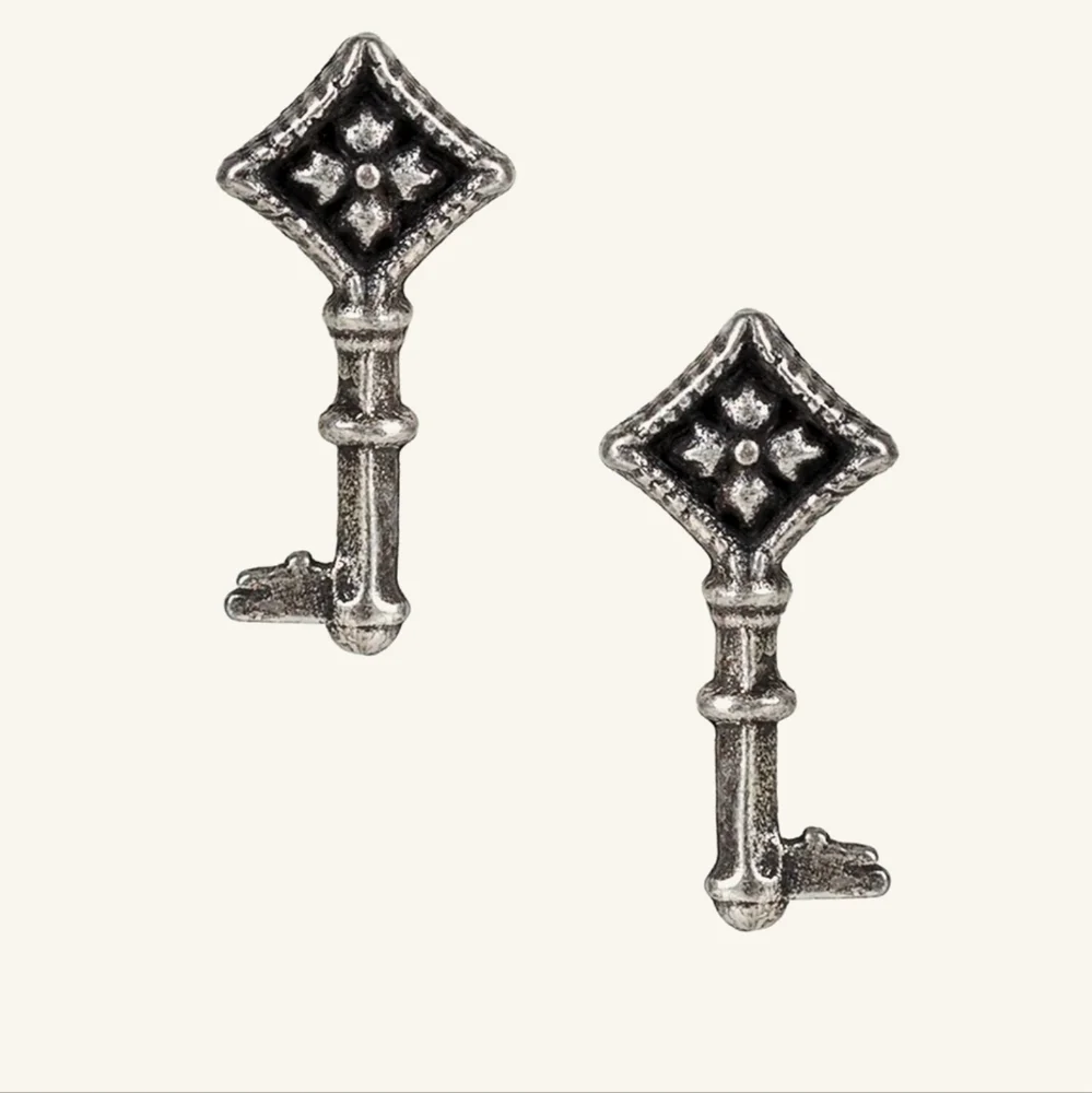 Patricia Nash Floret Key Earrings